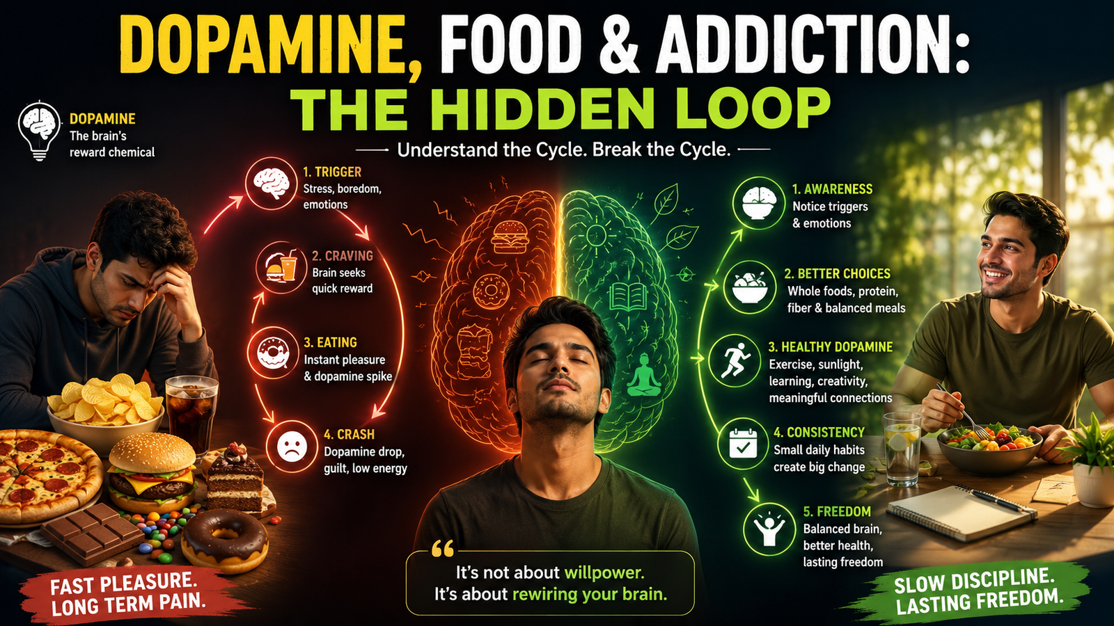 You are currently viewing Dopamine, Food & Addiction: The Hidden Loop